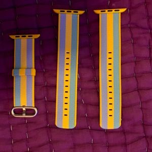 yellow and blue stripe apple watch band 42mm / 44mm / 45 mm / 49mm